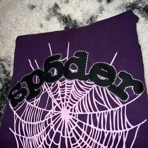Spider Worldwide | Shirts | Sp5der Purple Rhinestone Hoodie